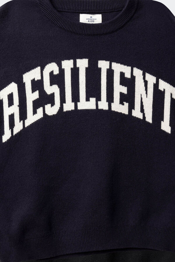 Springfield Kids „Otporni“ dečiji džemper Plava