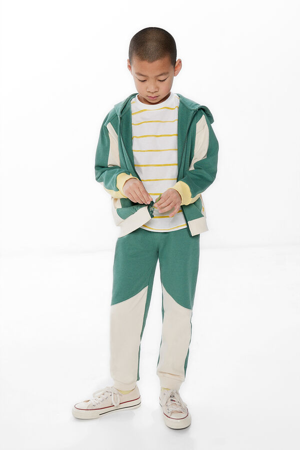 Springfield Pantalon jogger niño verde