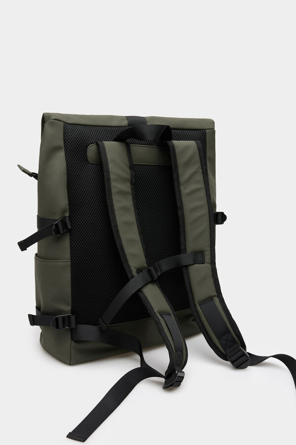 Springfield Mochila emborrachada verde verde