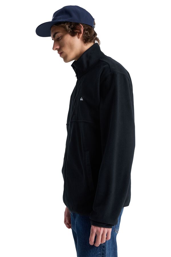 Quiksilver Forro polar com fecho-&eacute;clair preto