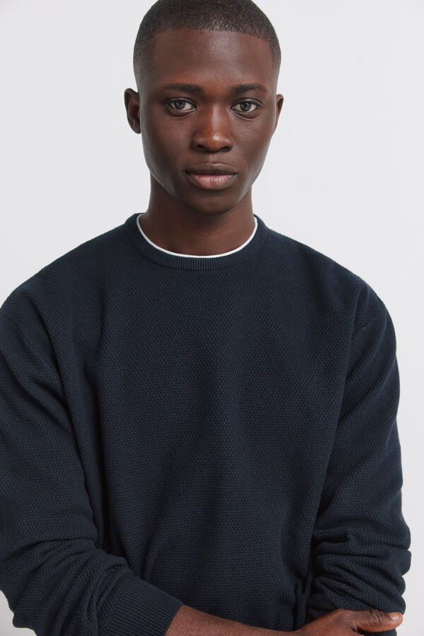 Springfield Džemper duple strukture Plava