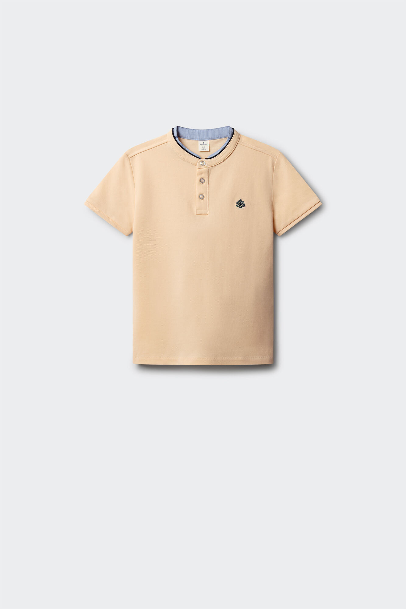 Springfield Kids Dečija polo majica sa kineskom kragnom od &scaron;ambrija