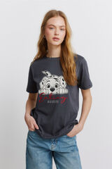 Springfield Majica kratkih rukava sa printom dalmatinaca Siva