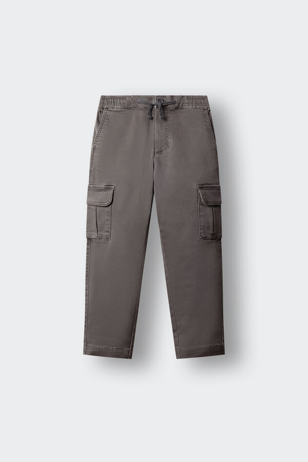 Springfield Kids Dečije jogger cargo pantalone Siva