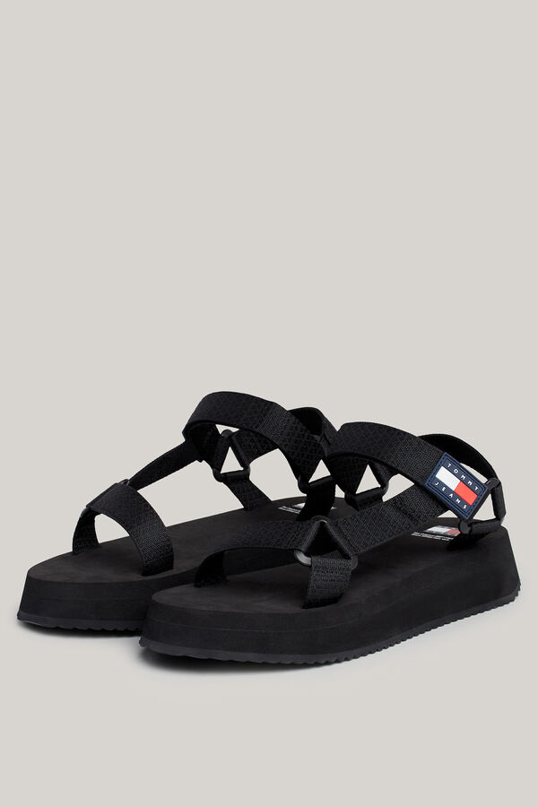 Springfield Black EVA Tommy Jeans Women sandal  black