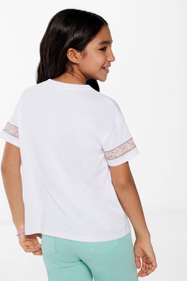 Springfield T-shirt varsity menina branco