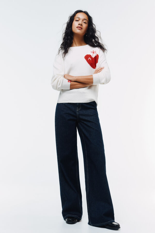 Springfield Džemper Srce A Bež