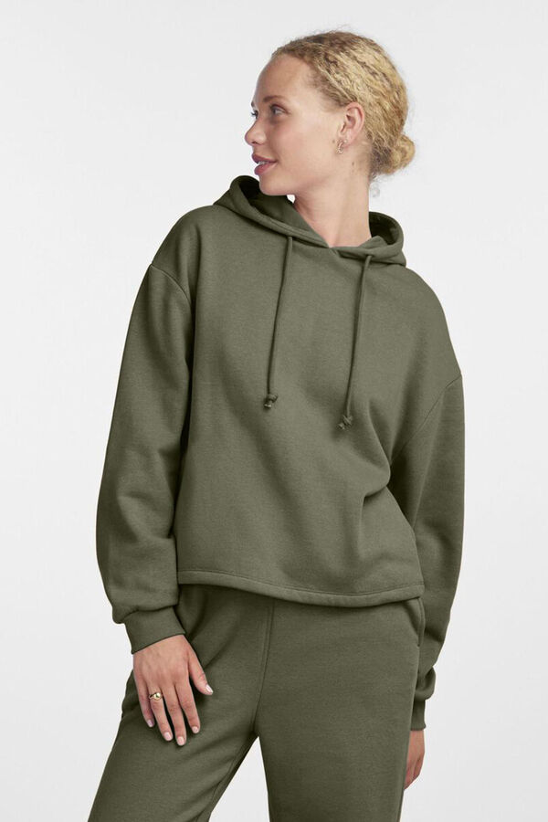 Springfield Sudadera con capucha verde