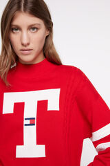 Springfield Jersey de punto de mujer Tommy Jeans rojo