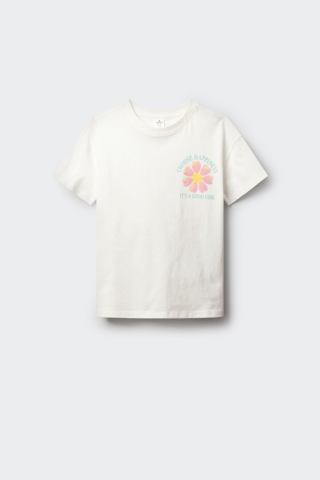 Springfield Kids Camiseta manga corta flor ni&ntilde;a