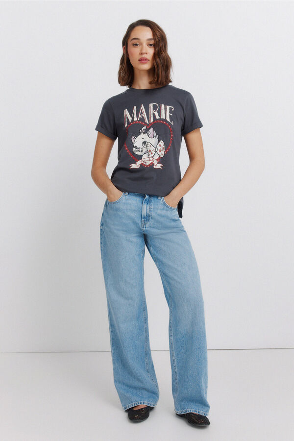 Springfield Majica kratkih rukava sa dezenom Siva