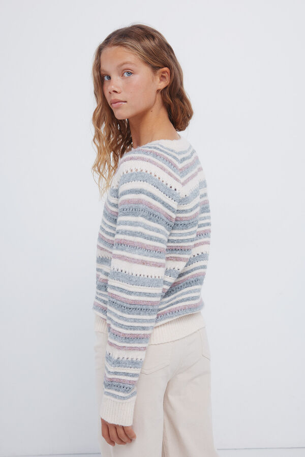 Springfield Kids Camisola riscas para meninas. rosa