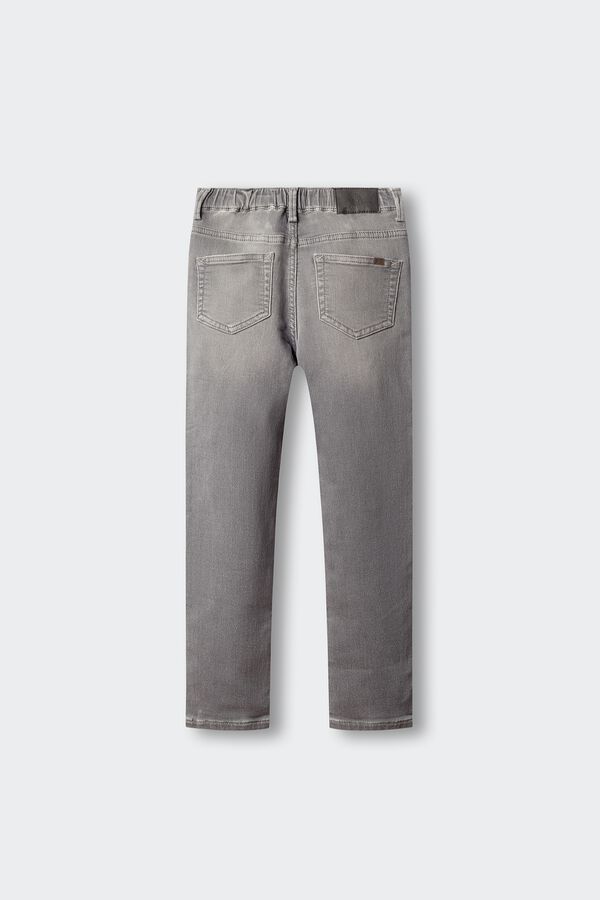 Springfield Kids Pantal&oacute;n denim knit ni&ntilde;o gris