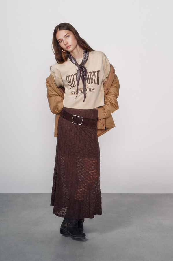 High Spirits Majica dugih rukava Smeđa