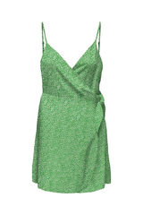 Springfield Short wrap dress green