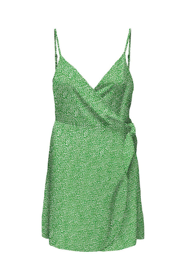 Springfield Short wrap dress green