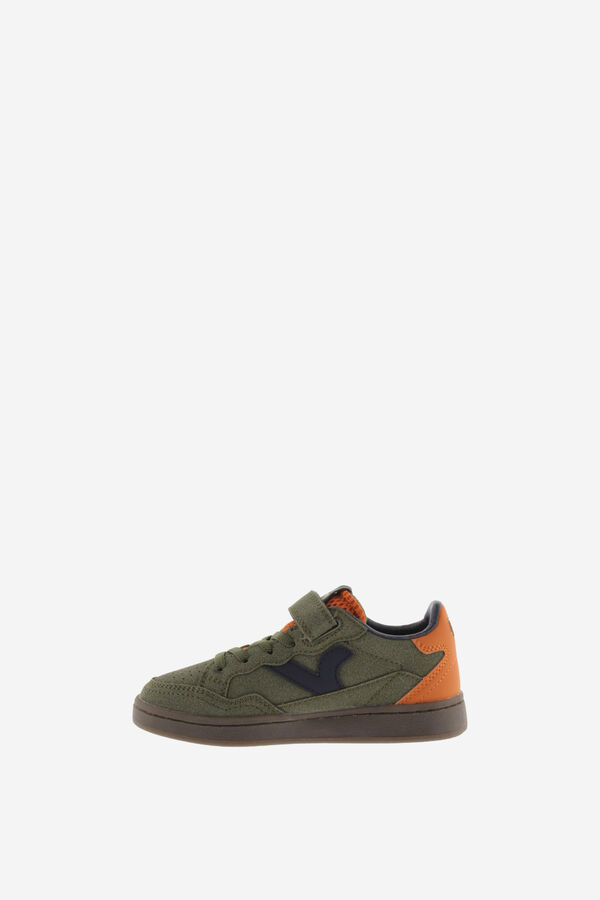 Victoria Zapatillas de efecto serraje kaki