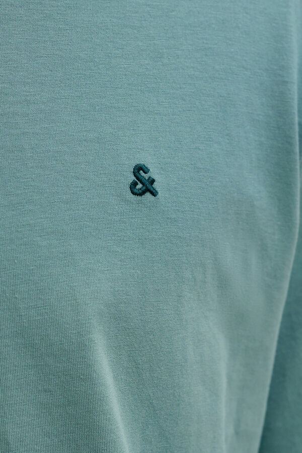 Jack & Jones Camiseta regular fit algod&oacute;n turquesa