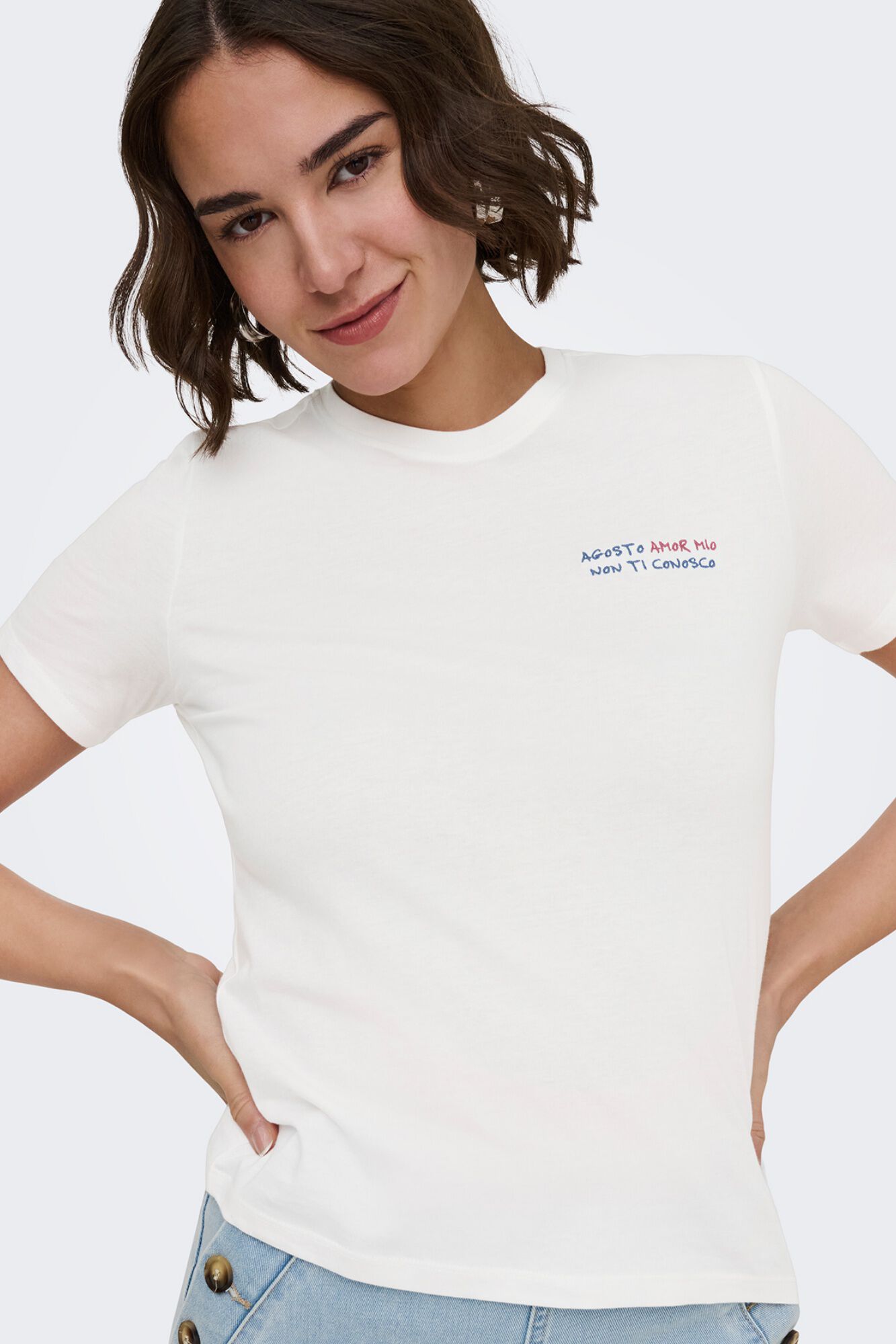 Only T-shirt de manga curta