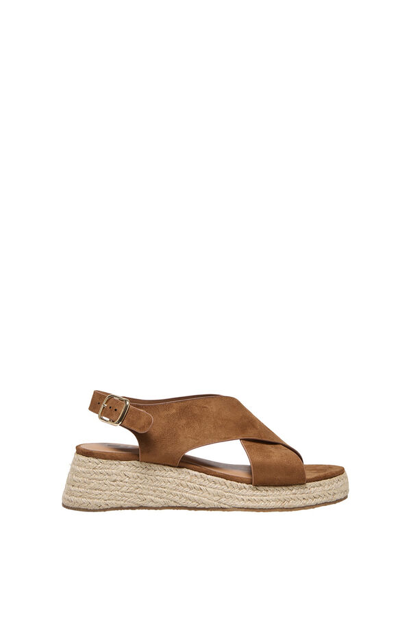 Only Platform espadrille bej &icirc;nchis
