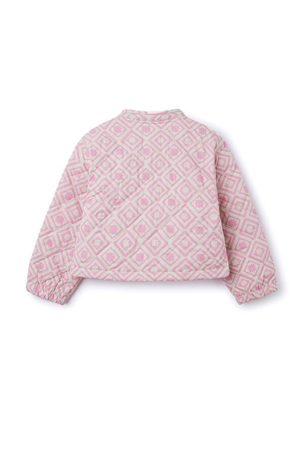 Springfield Girls' printed jacket ružičasta