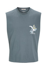 Jack & Jones Bedrucktes Tr&auml;ger Grau