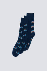 Springfield Paket od 5 tamnih čarape Zelena