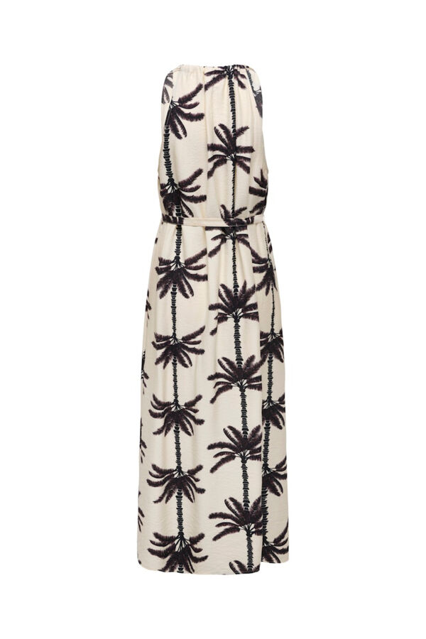 Only Vestido largo cuello en V blanco