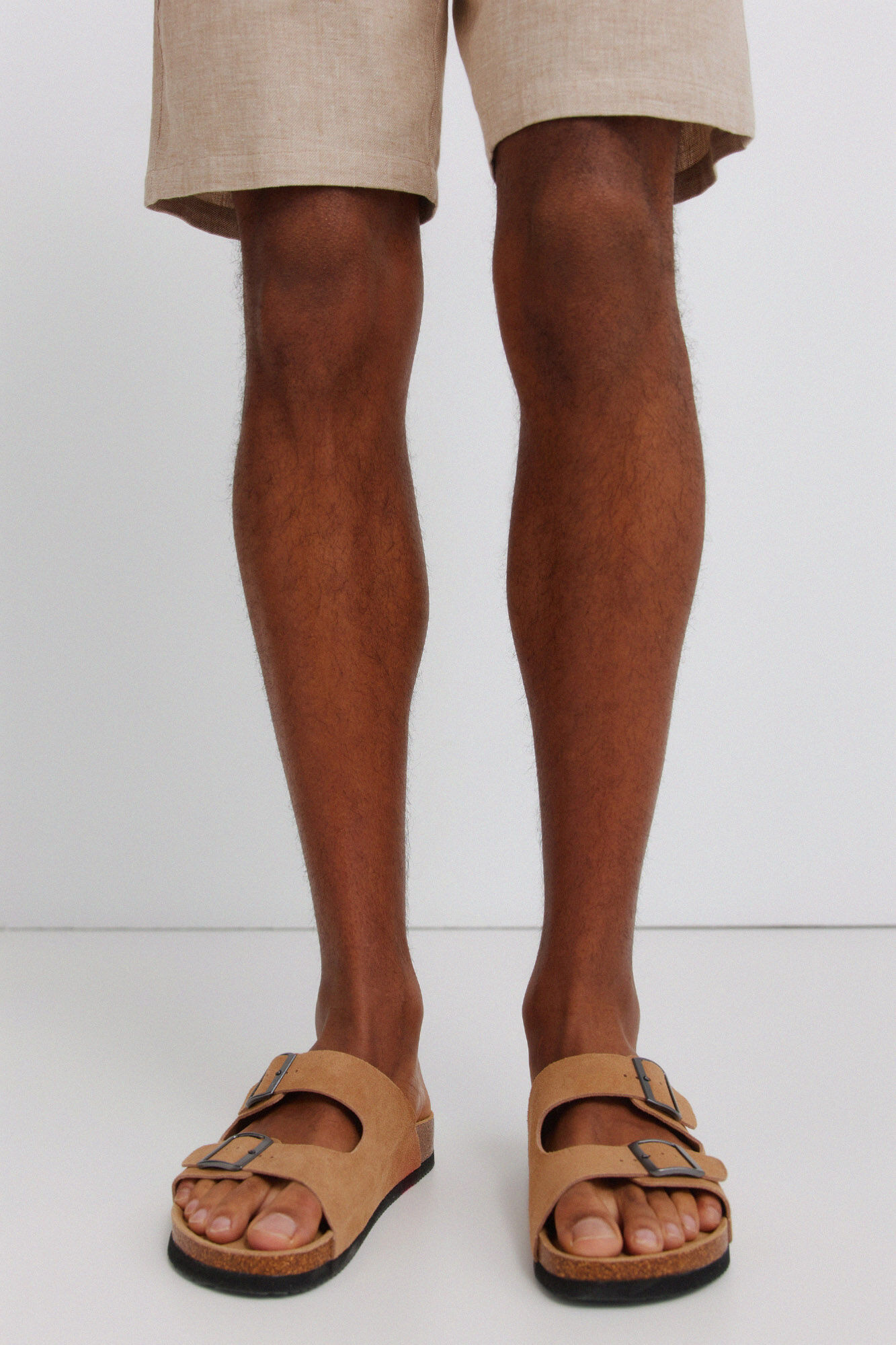 Springfield Sandalia piel doble hebilla