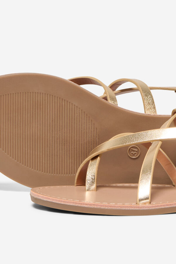 Only R&ouml;mer-Flachsandalen mit Print