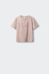 Springfield Kids Majica kratkih rukava sa perlama SOUL za devojčice Roze