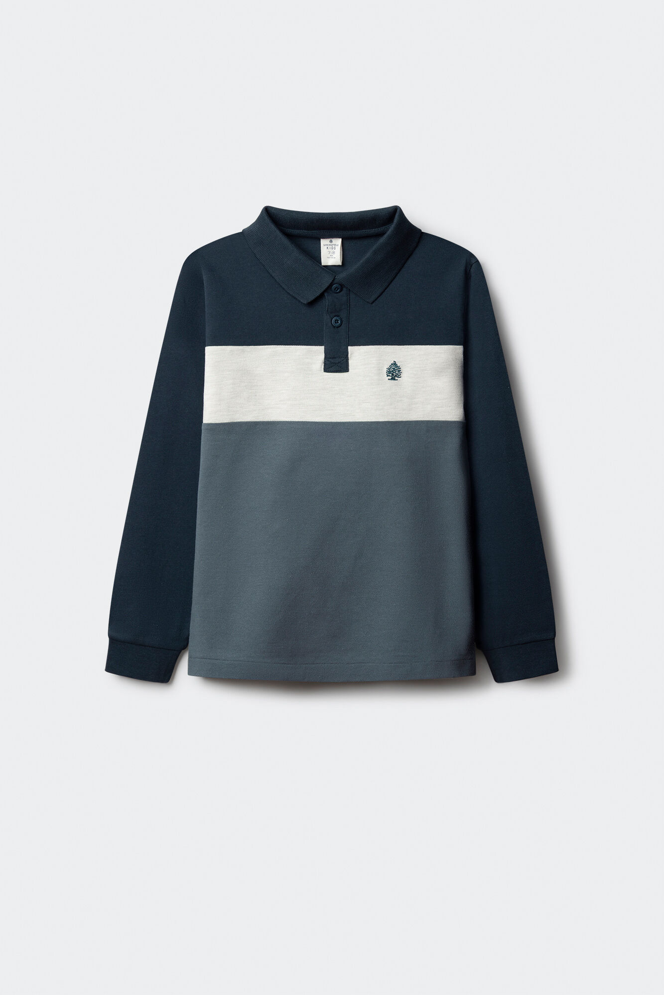 Springfield Kids Polo manga larga color block ni&ntilde;o