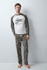 Women'secret Looney Tunes cotton long pyjamas beige