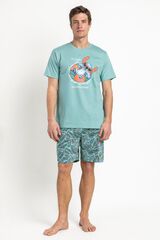 Admas Pijama curto tropical Stich bege