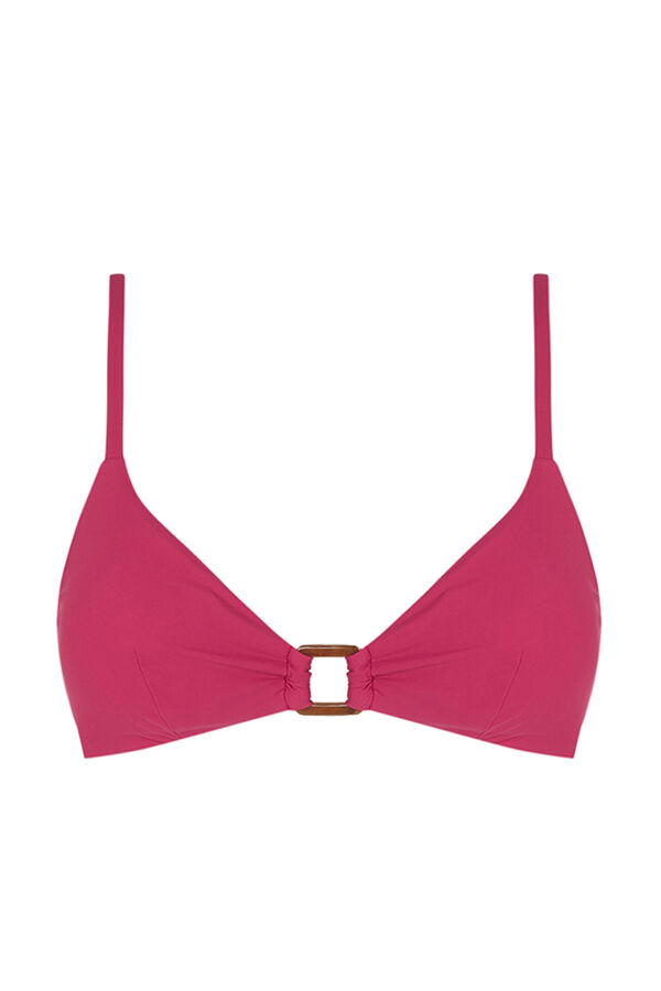Womensecret Pink triangle bikini top pink