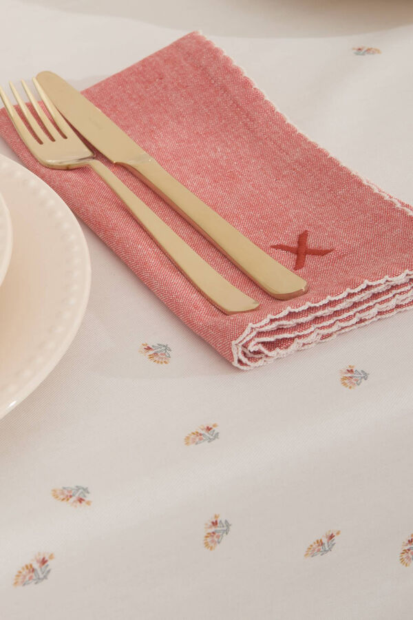 Womensecret Paisley stain-resistant tablecloth 160 x 250 cm. white