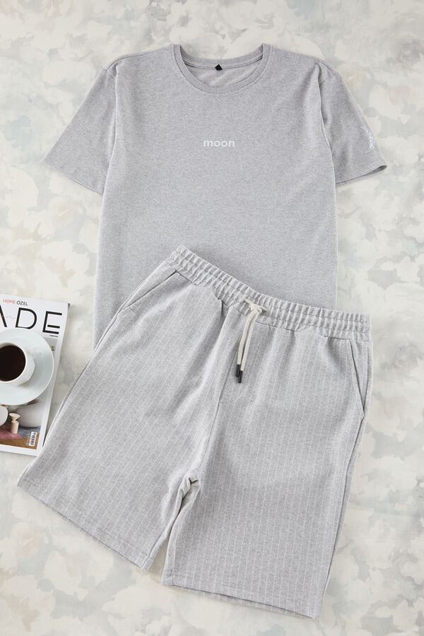 Trendyol Striped short pyjamas grey