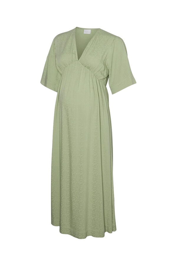 Mamalicious Maternity and breastfeeding midi dress green