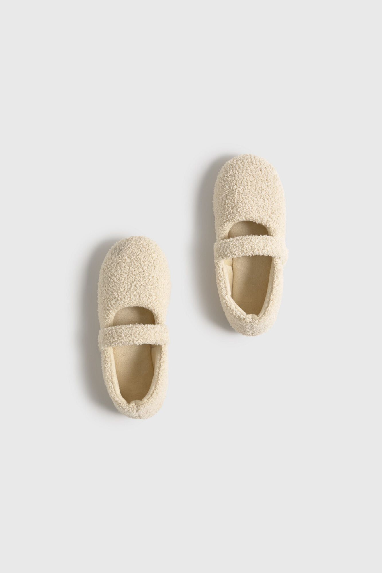 Textura Zapatilla forrada de pelo