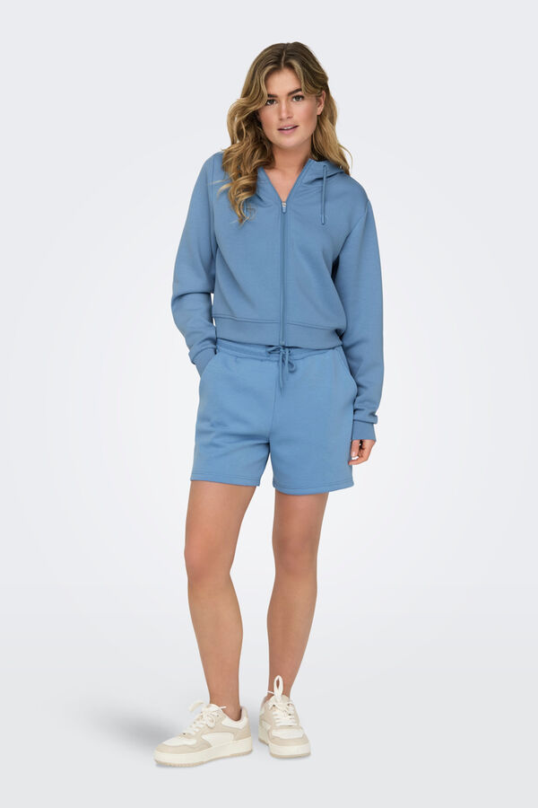 Womensecret Short sweatshirt bleu