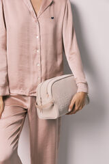 Women'secret Beige double zip large vanity case nude