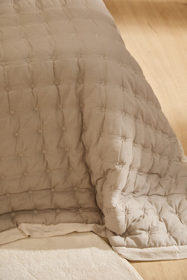 Calma House Beige Steppdecke Nimes Braun