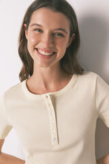 Women'secret Yellow long wrap robe printed