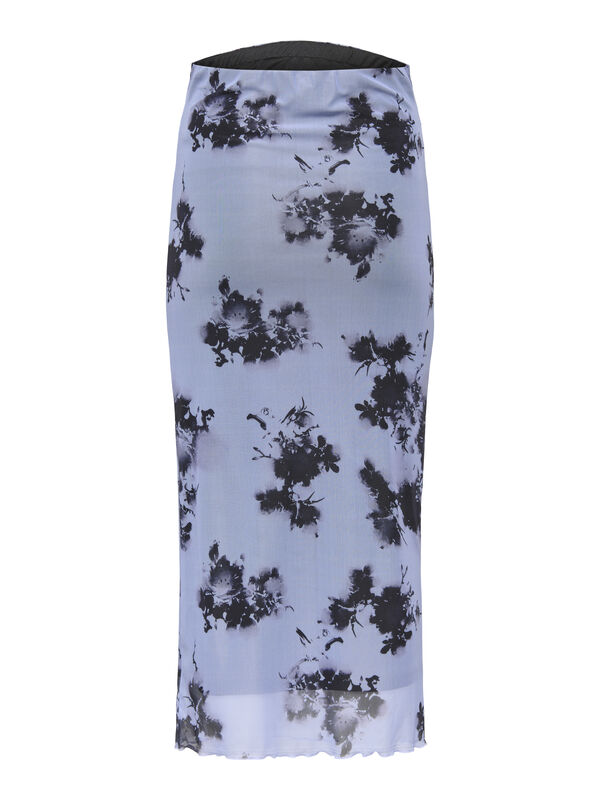Only Maternity Printed midi maternity skirt blue