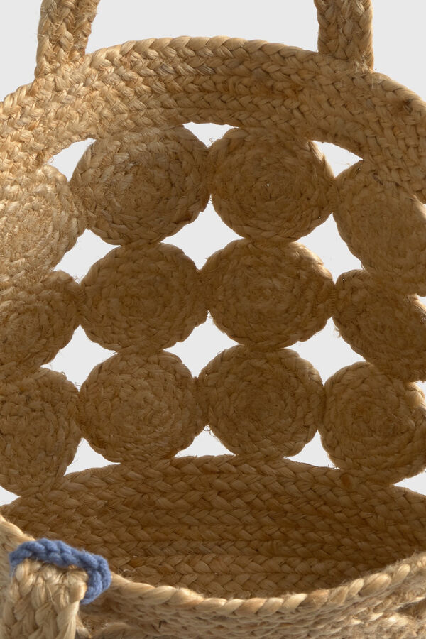 Textura Strandkorbtasche aus Palmblatt Braun