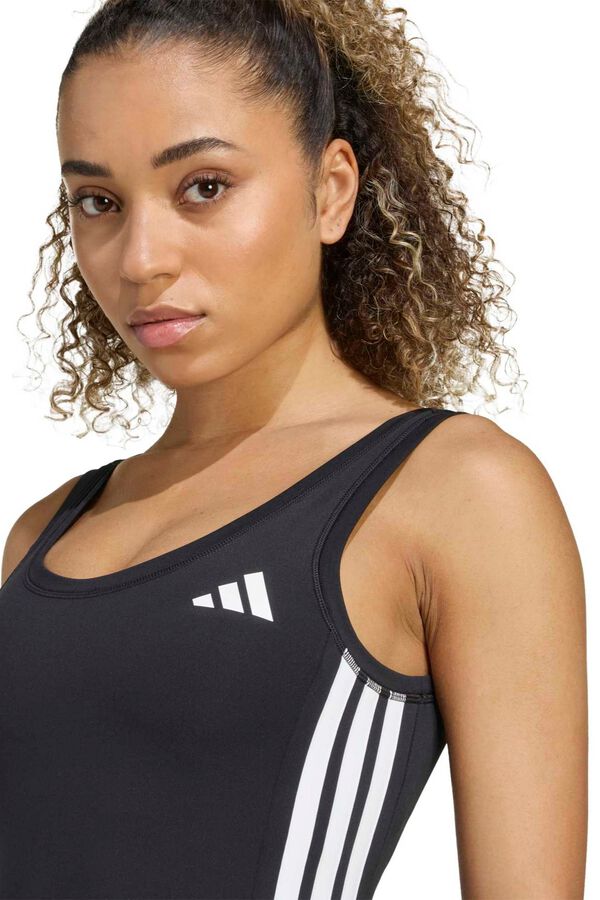 Adidas Mono corto deportivo Optime 3 bandas negro