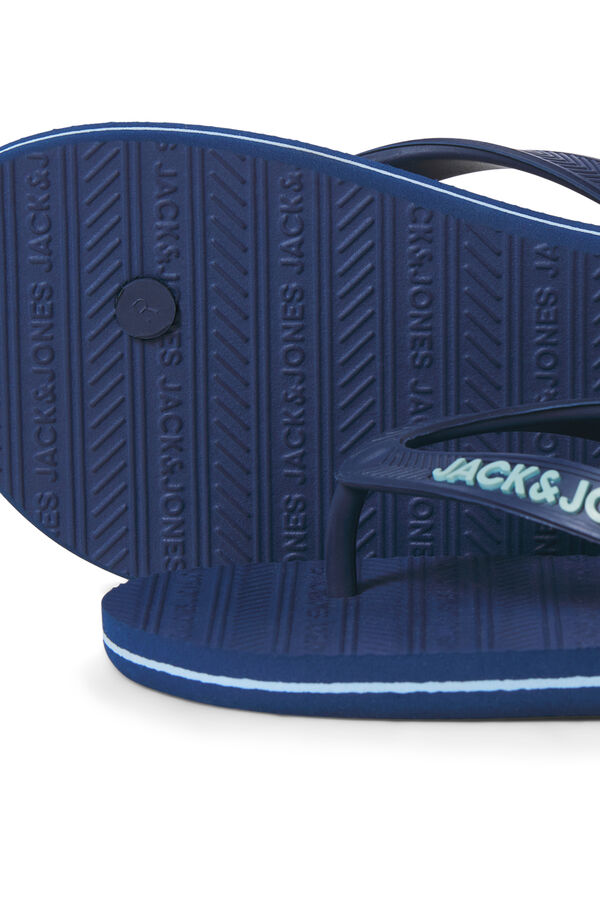 Jack & Jones Rubber flip-flop sandals blue