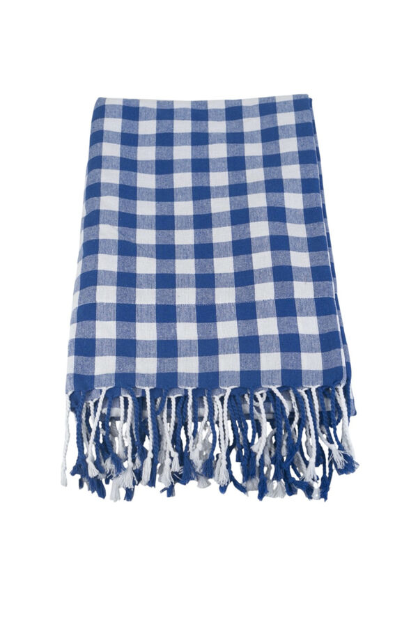 Kbas Par&eacute;o serviette en coton bleu