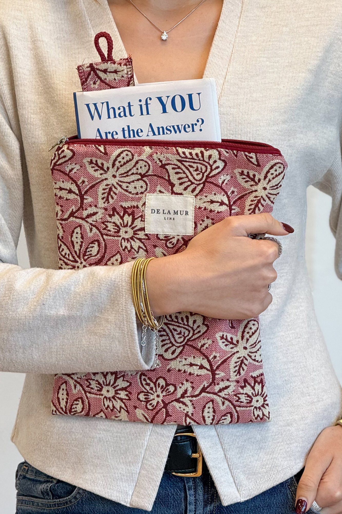 De La Mur Buchh&uuml;lle Came + Lesezeichen Geschenk