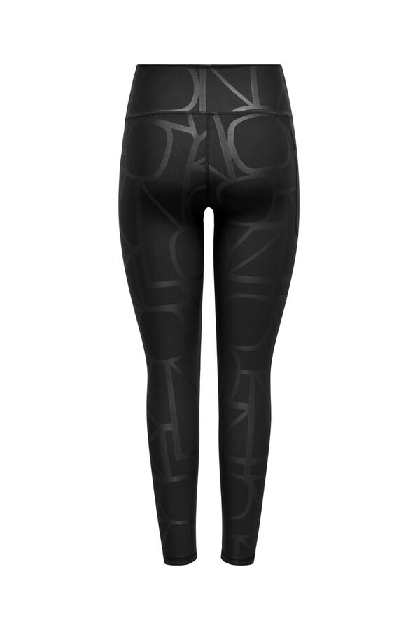 Womensecret Print high- rise leggings Crna